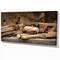 Designart - Vintage woodworking tools - Vintage Painting Print on Wrapped Canvas